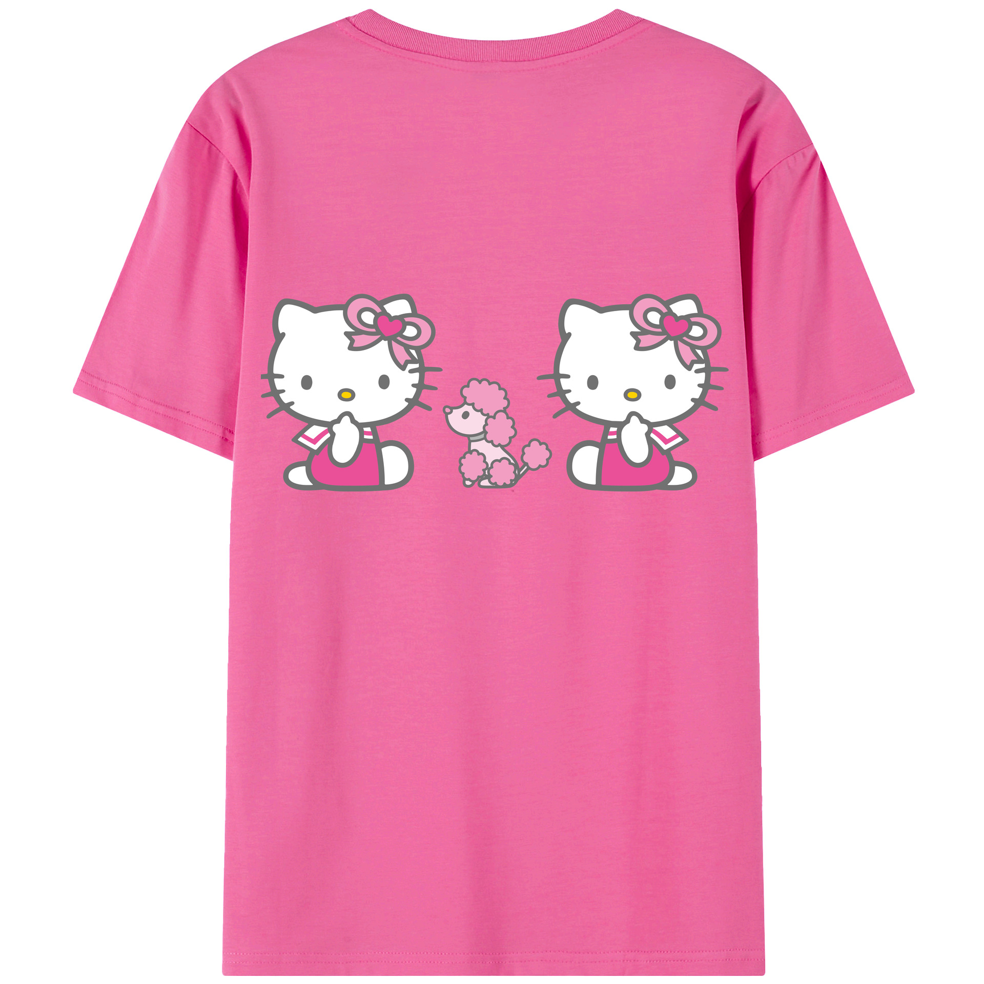 （画像用） Hello Kitty ハローキティ レディース半袖Tシャツ(バックプリント)